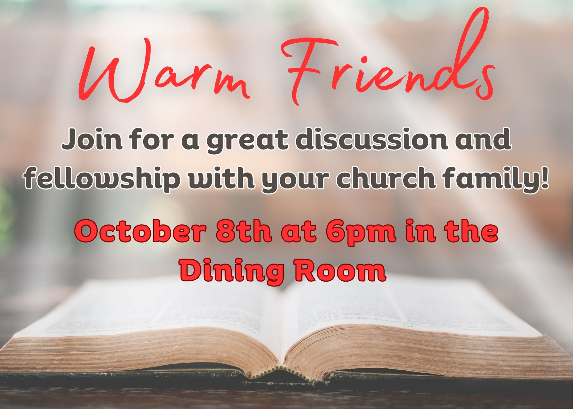 TD Warm Friends Oct 8