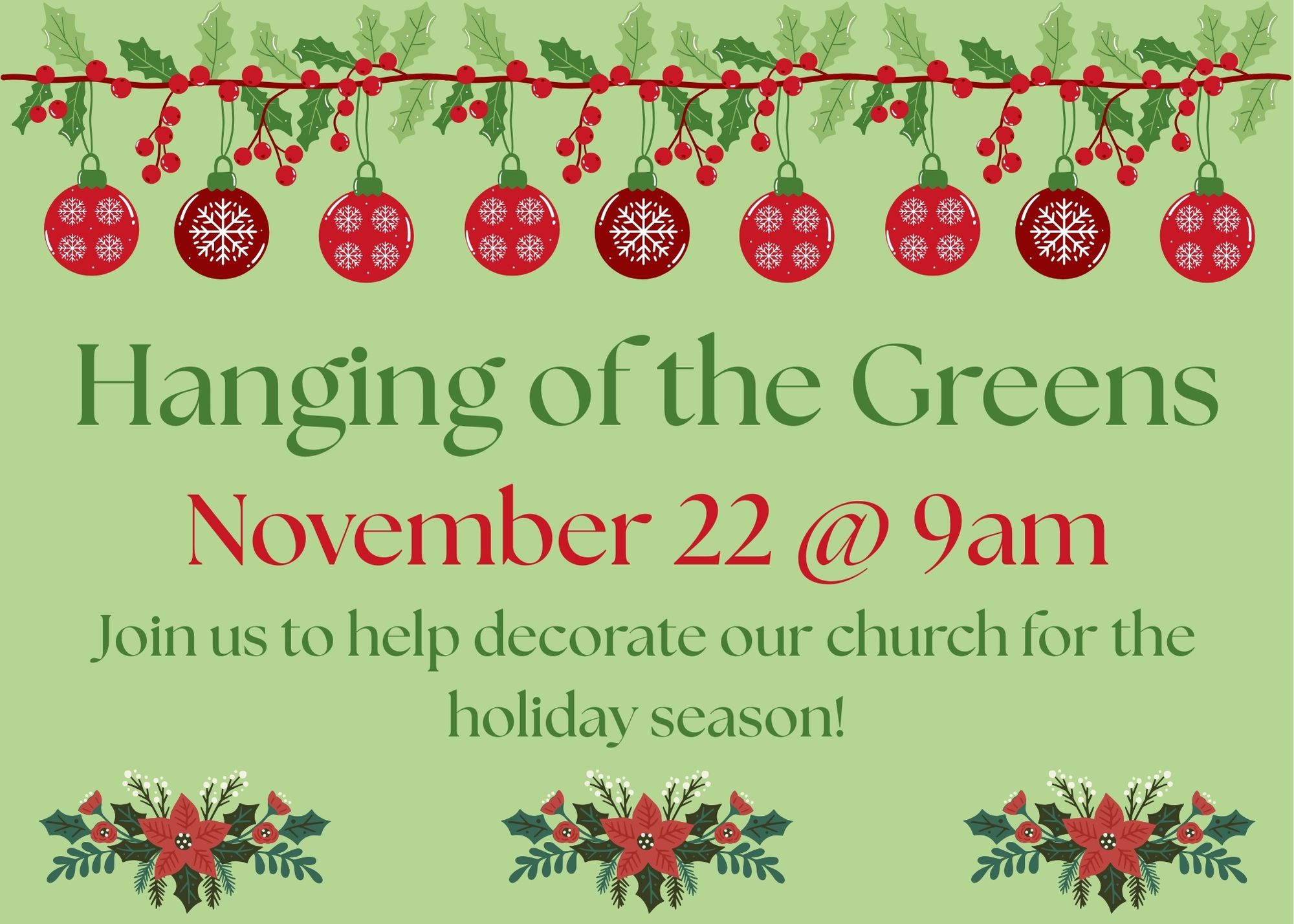 TD Hanging of the Greens